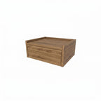 Decortieliving - Brisa Floating Bedside Table with Drawer and Top Shelf