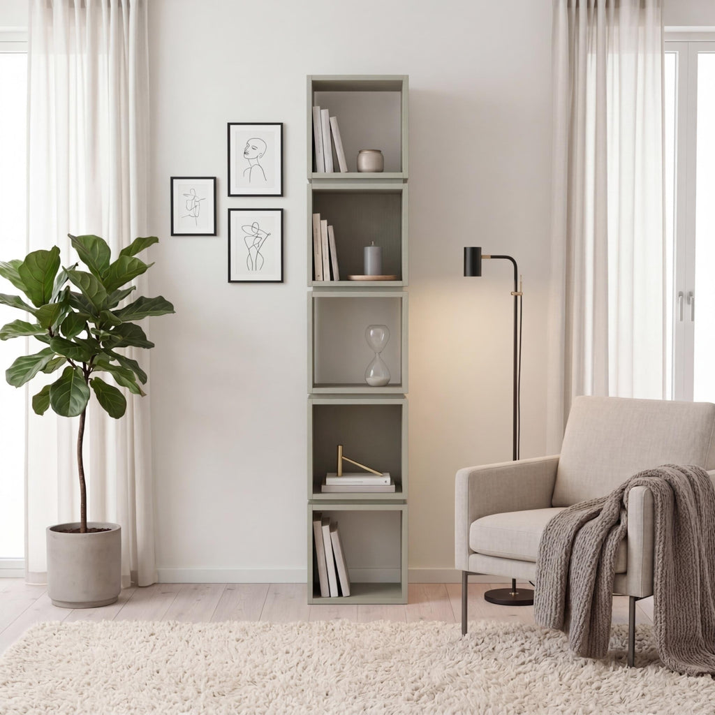 Decortieliving - Multi Modern Bookcase Display Unit Tall 167cm