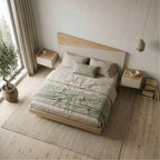Decortieliving - Diago Wall Mounted Headboard for King Size Bed Oak, Sandstone 160x74 cm