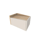 Decortieliving - Diago Floating Bedside Table with Drawer and Top Shelf - Left