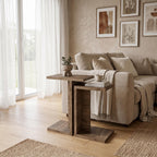 Decortieliving - Nero C-Shaped 2-Part Side Table Set