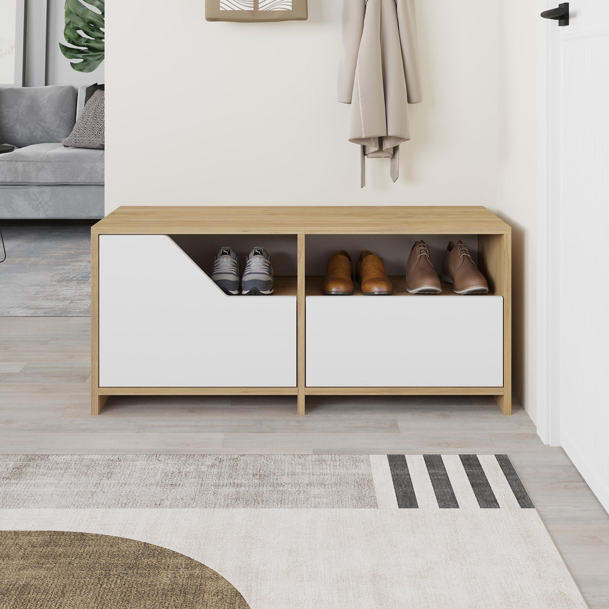 Decortieliving - Nexus Modern Shoe Rack Storage 37 x 105 x 47 cm