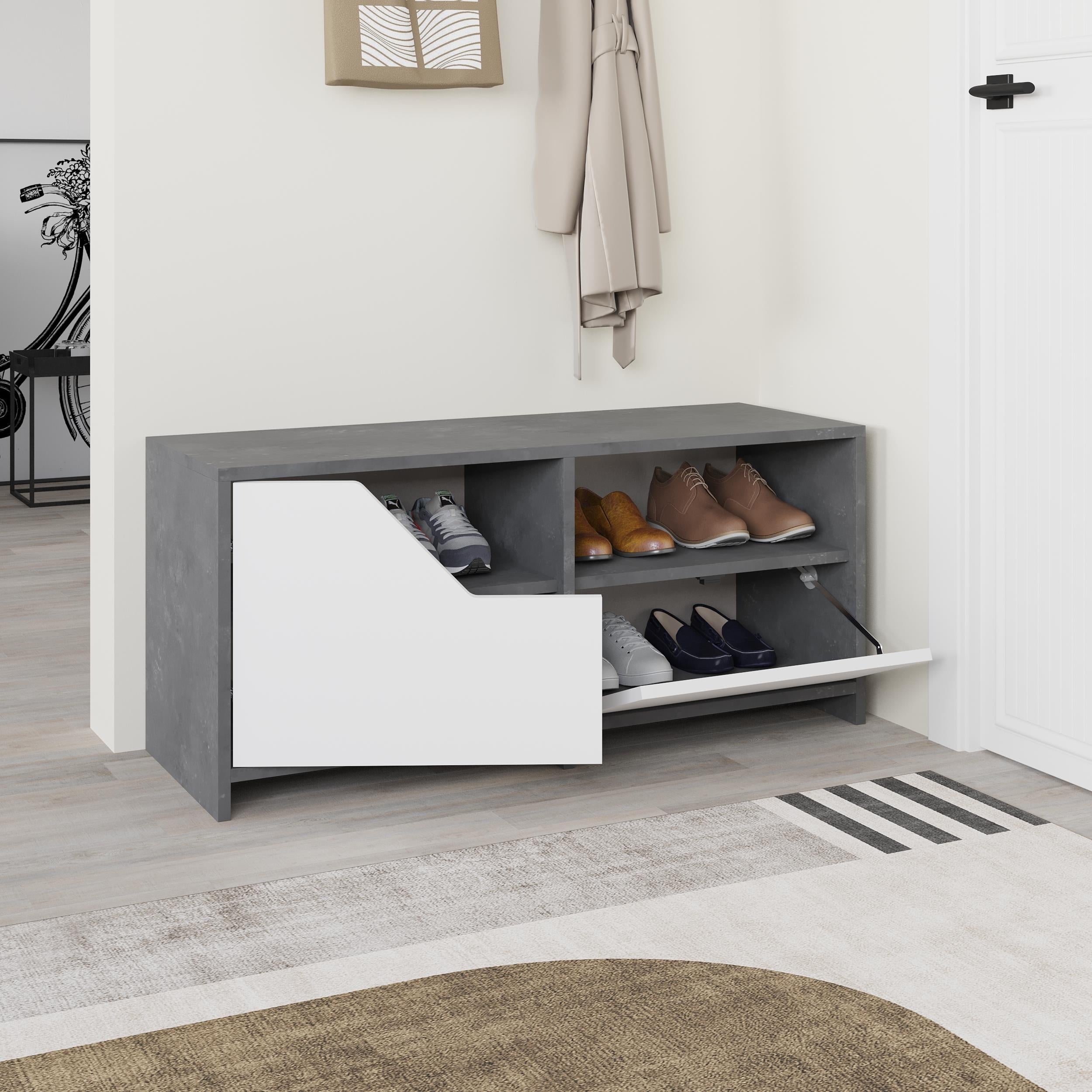 Decortieliving - Nexus Modern Shoe Rack Storage 37 x 105 x 47 cm