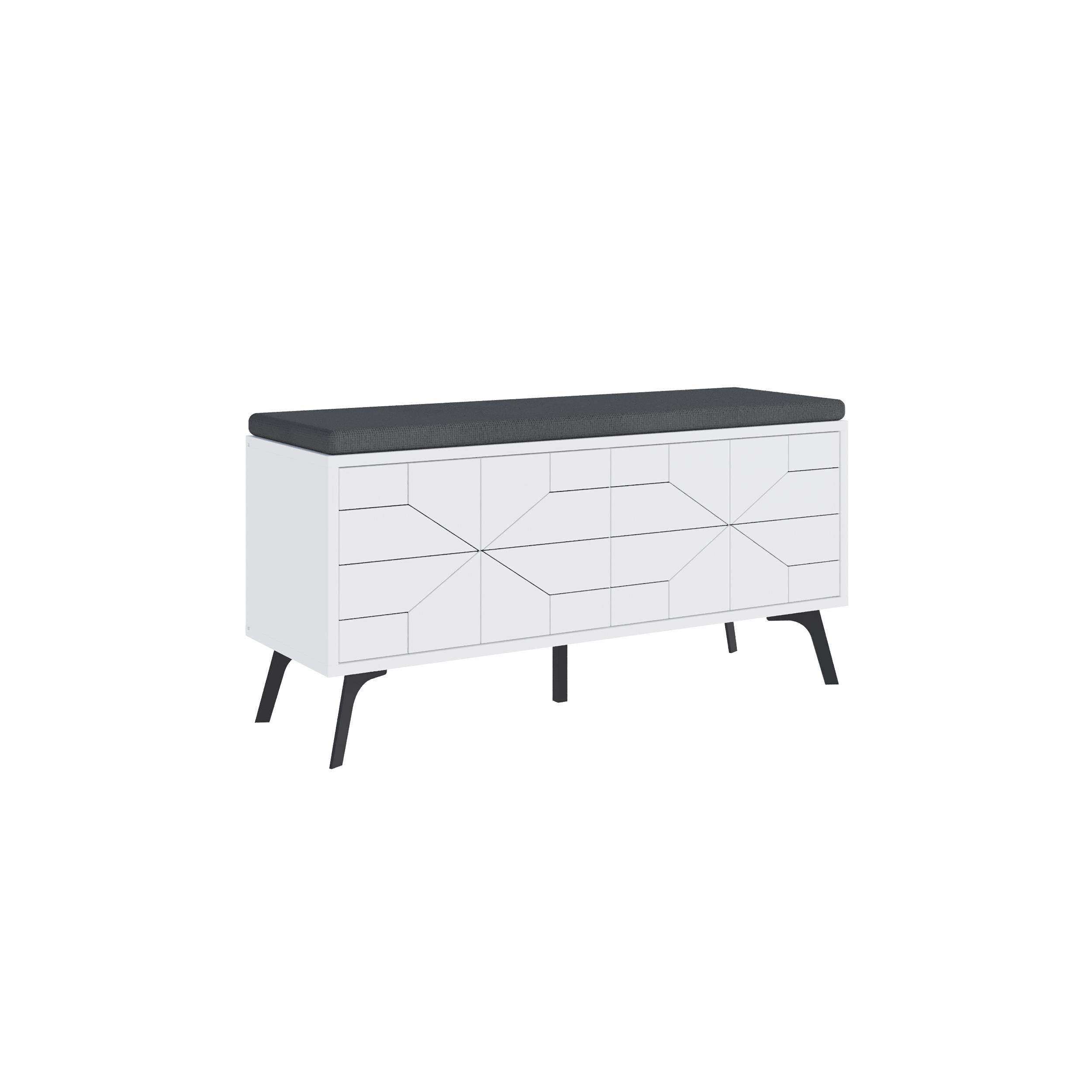 Banc de rangement pour chaussures Dune – Banc d'entrée moderne avec rangement
