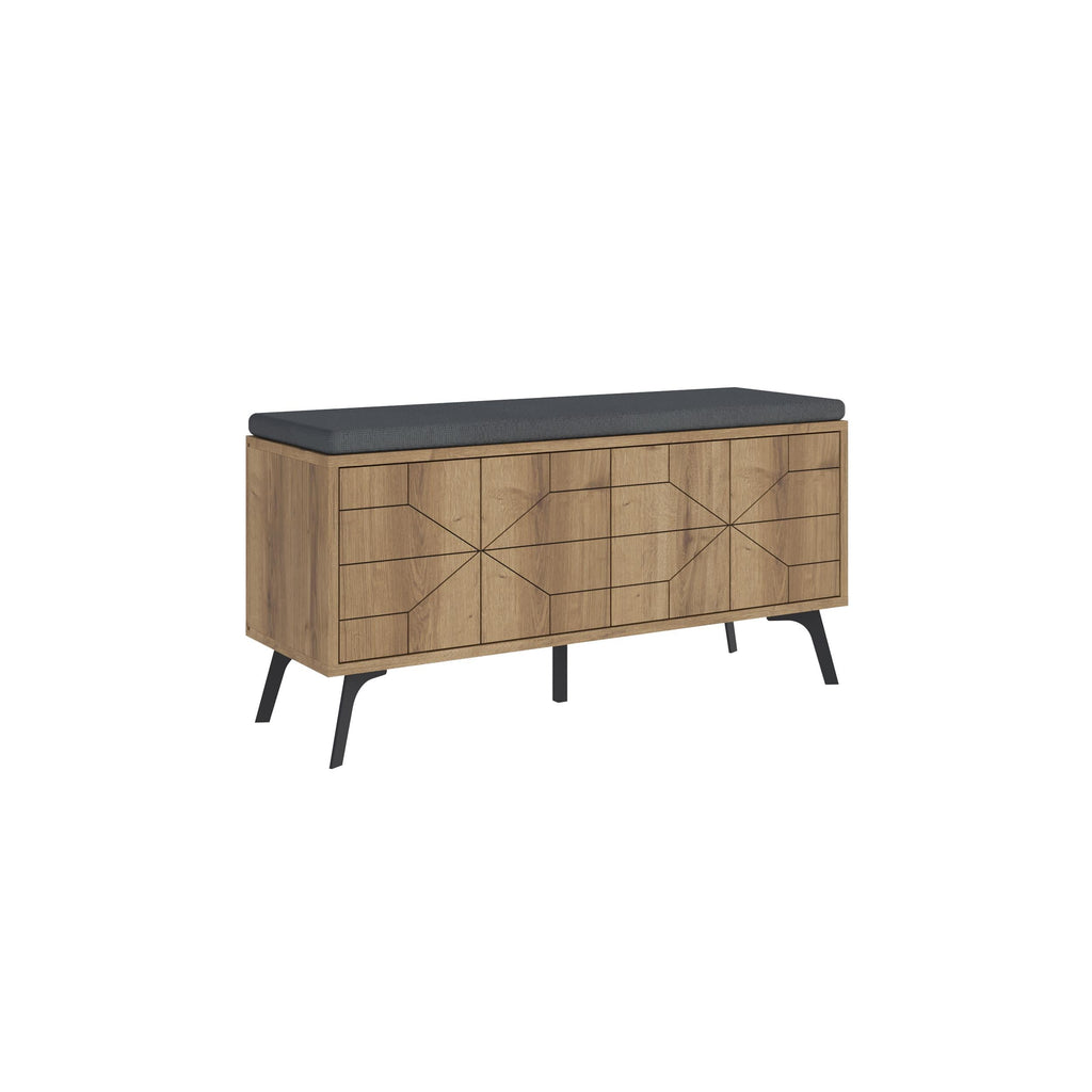 Banc de rangement pour chaussures Dune – Banc d'entrée moderne avec rangement