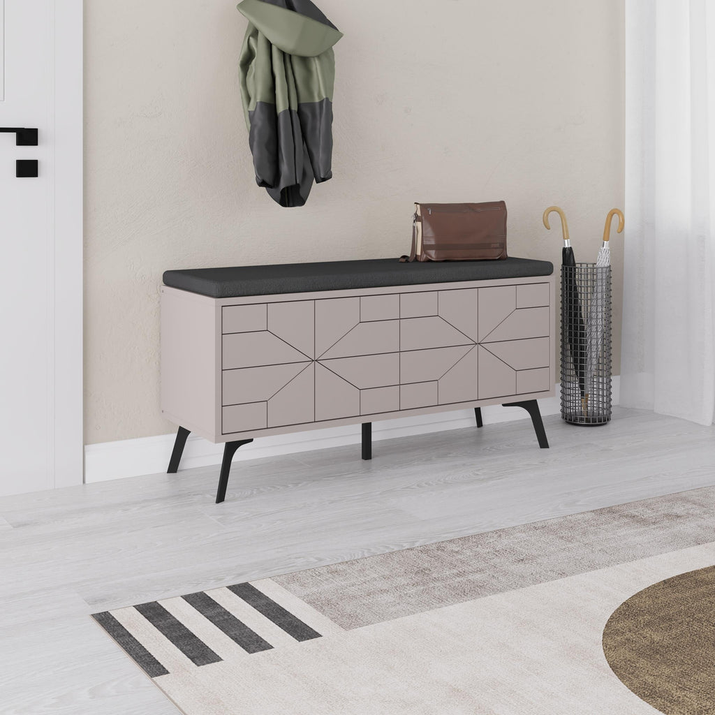 Banc de rangement pour chaussures Dune – Banc d'entrée moderne avec rangement