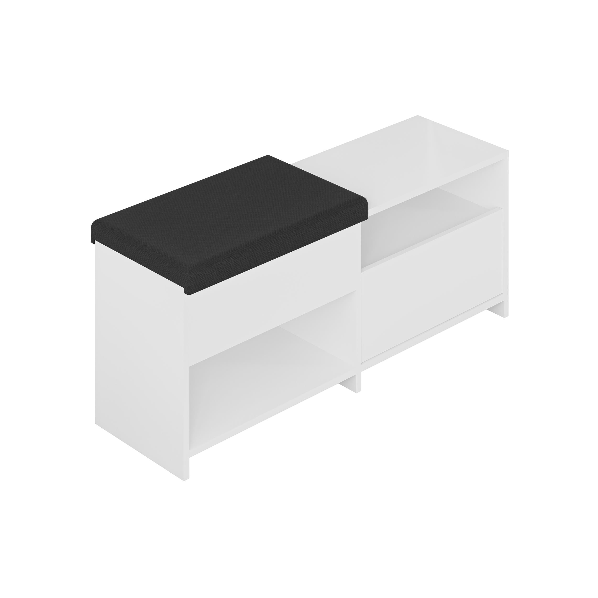 Banc à chaussures Filux – Banc de couloir moderne avec rangement