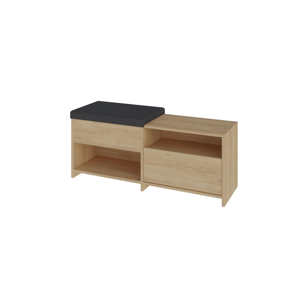 Banc à chaussures Filux – Banc de couloir moderne avec rangement