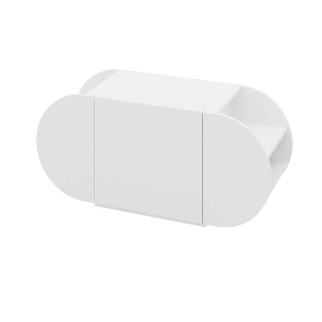 Banc à chaussures Pozy – Banc de couloir moderne avec armoire