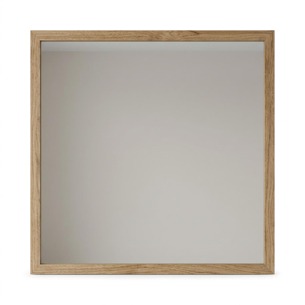 Miroir mural carré Mars Chêne Whiskey 86cm