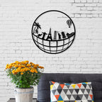 Decortieliving - Metal Wall Art-no:21 Travel