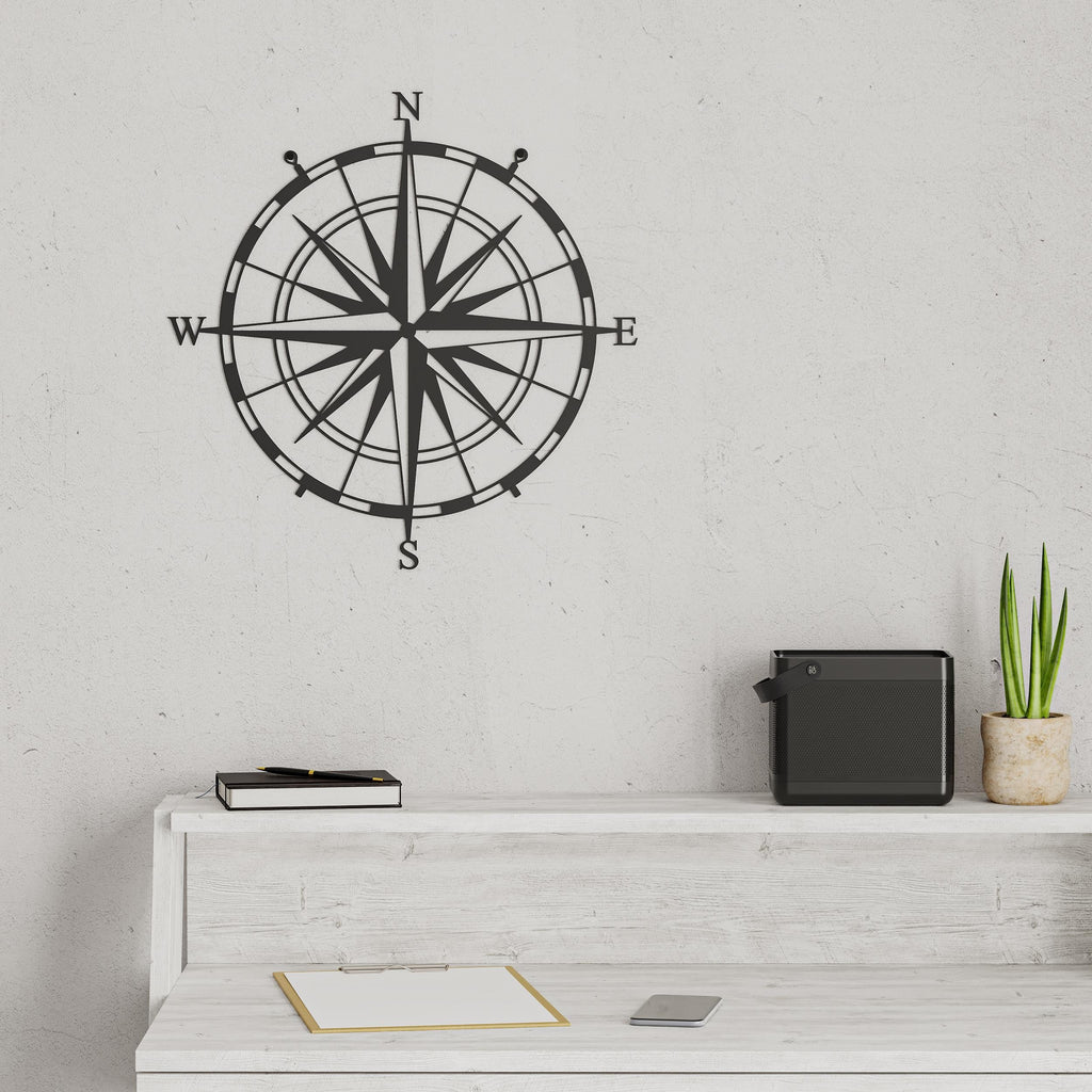 Decortieliving - Metal Wall Art-no:23 Compass