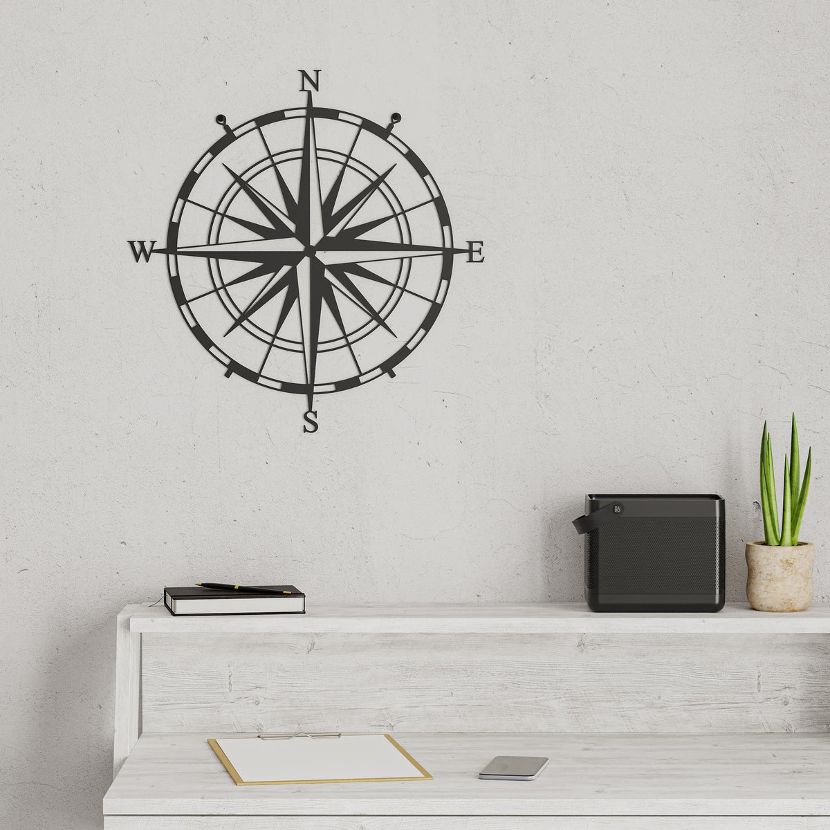 Decortieliving - Metal Wall Art-no:23 Compass