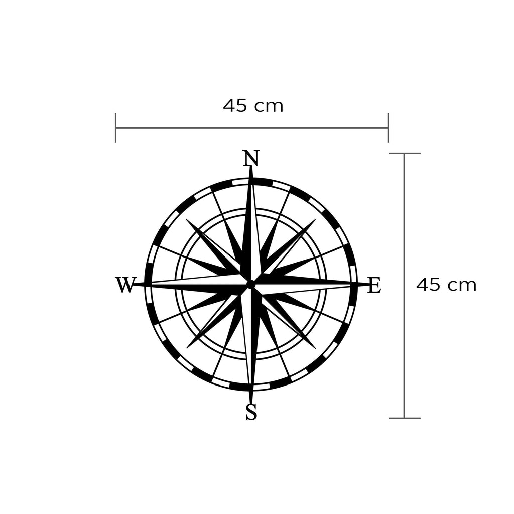 Decortieliving - Metal Wall Art-no:23 Compass