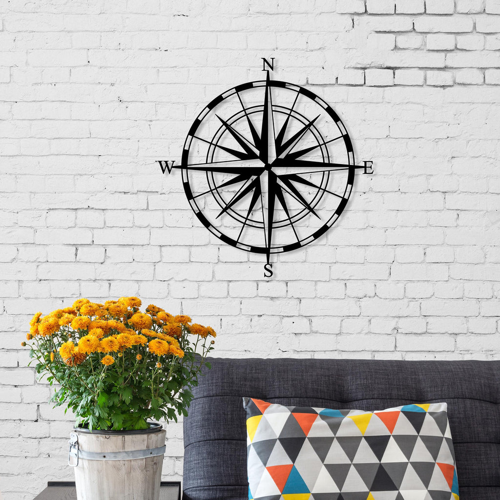 Decortieliving - Metal Wall Art-no:23 Compass