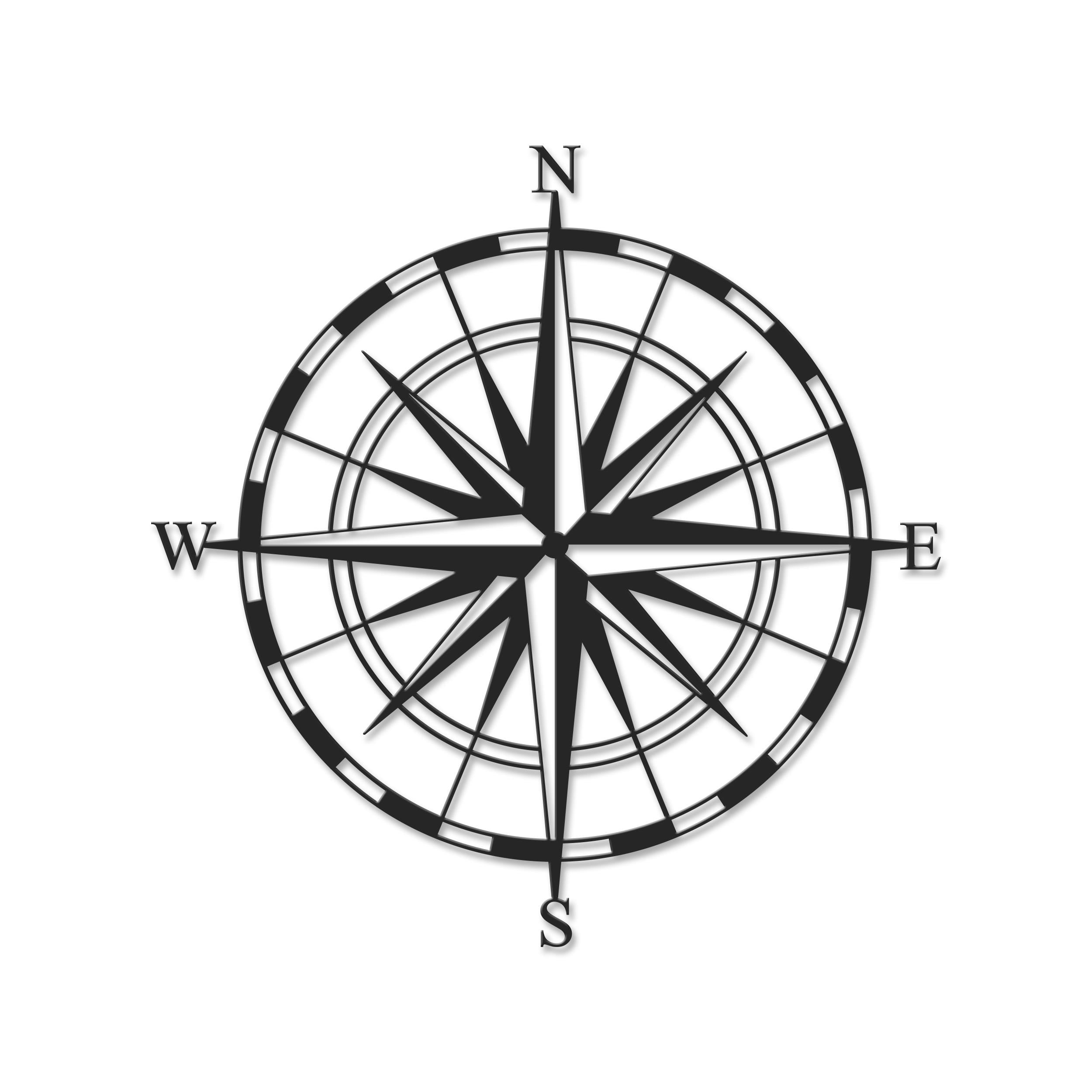 Decortieliving - Metal Wall Art-no:23 Compass