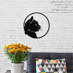 Decortieliving - Metal Wall Art-no:24 Cat Profile