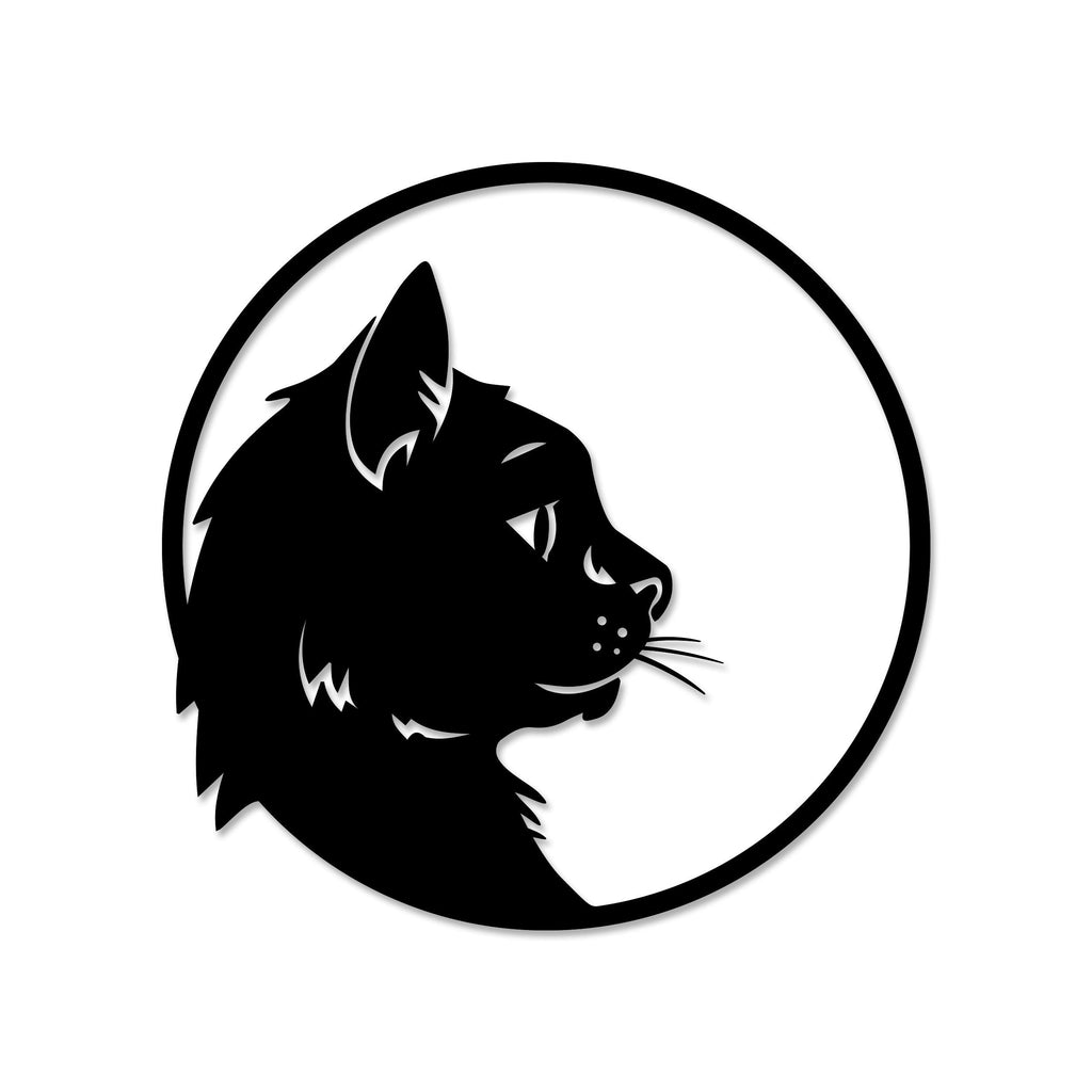 Decortieliving - Metal Wall Art-no:24 Cat Profile