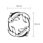 Decortieliving - Metal Wall Art-no:27 Japanese Fish
