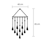 Decortieliving - Metal Wall Art-no:28 Tassel