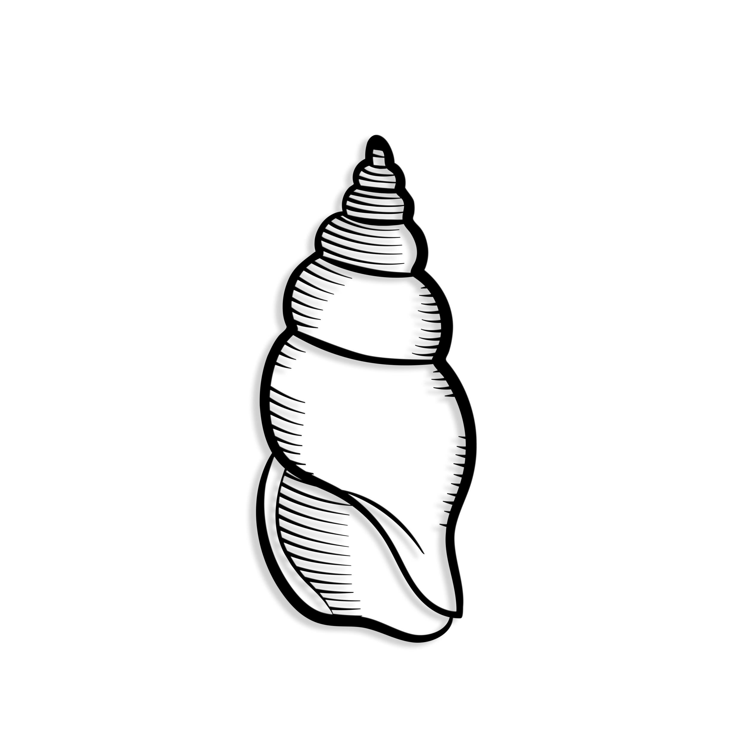 Decortieliving - Metal Wall Art-no:29 Shell