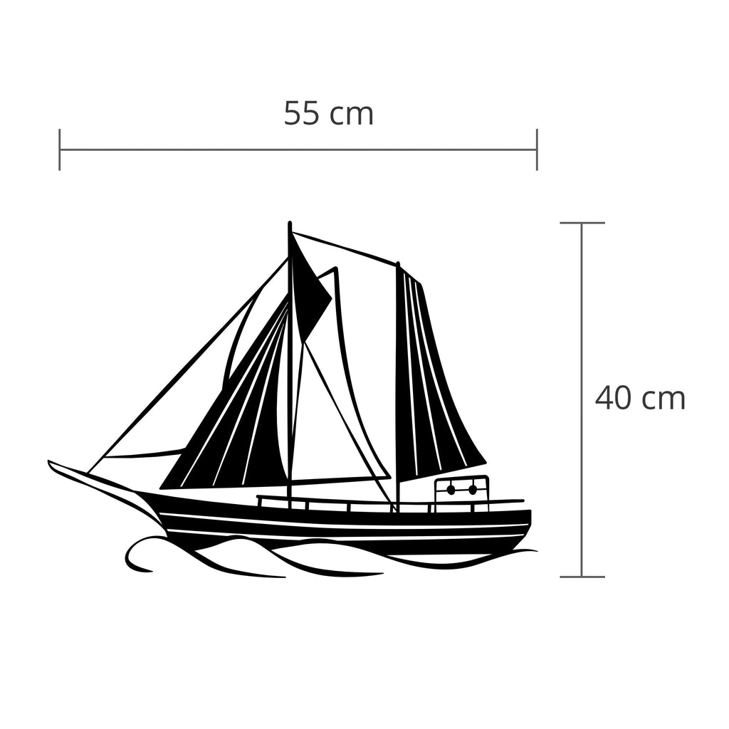 Decortieliving - Metal Wall Art-no:30 Sail