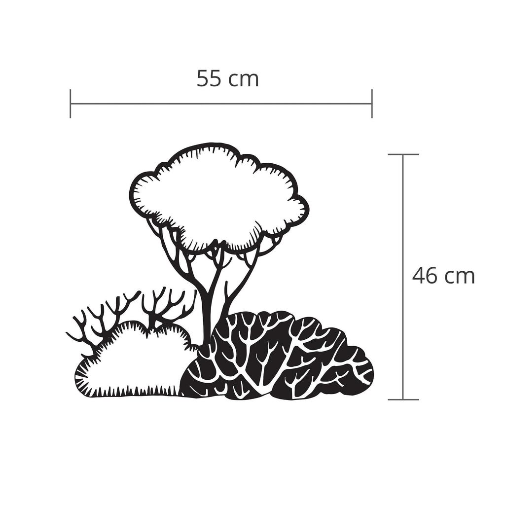 Decortieliving - Metal Wall Art-no:31 Bushes