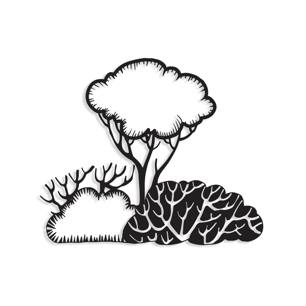 Decortieliving - Metal Wall Art-no:31 Bushes