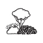 Decortieliving - Metal Wall Art-no:31 Bushes