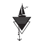 Decortieliving - Metal Wall Art-no:32 Anchor