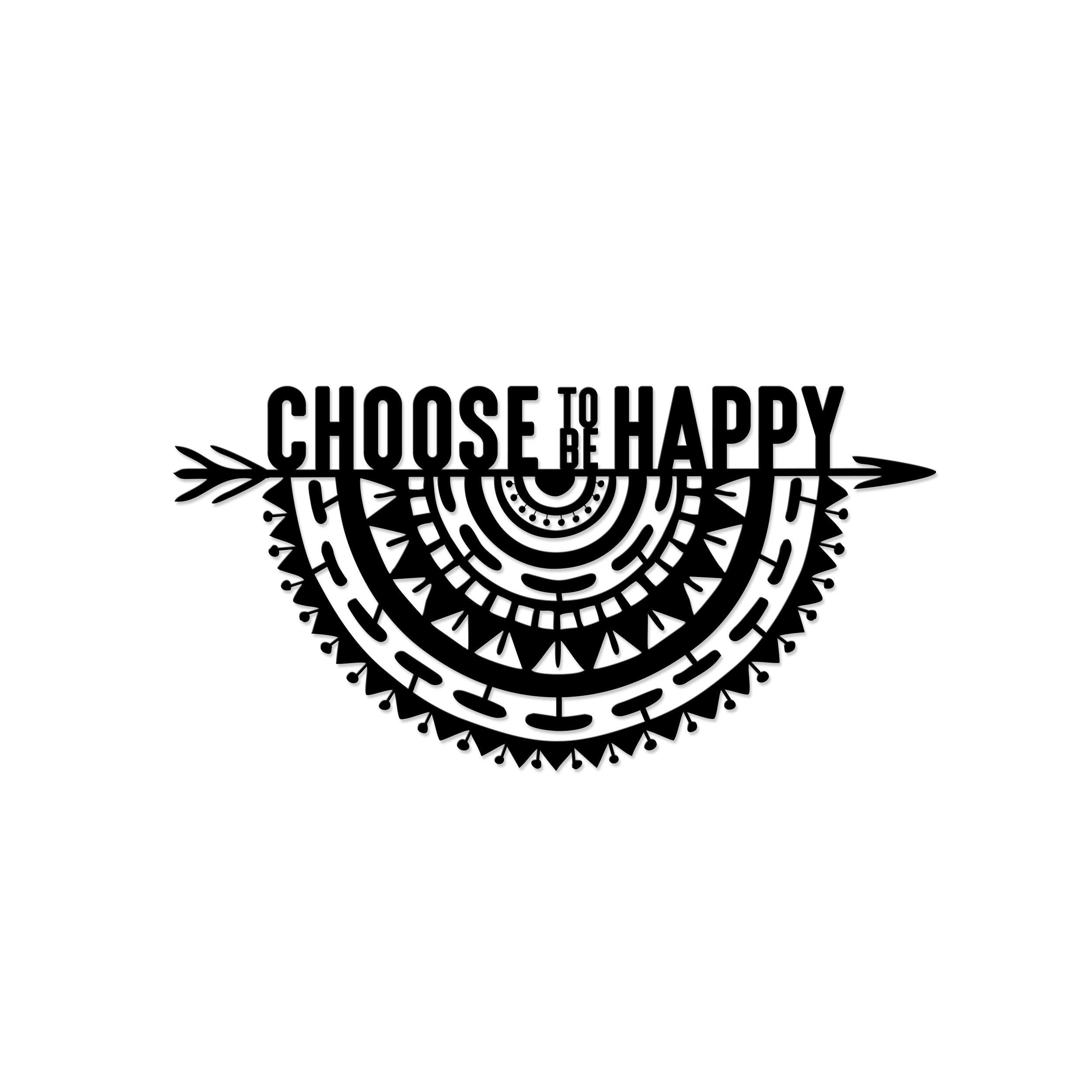 Decortieliving - Metal Wall Art-no:34 Choosetobe