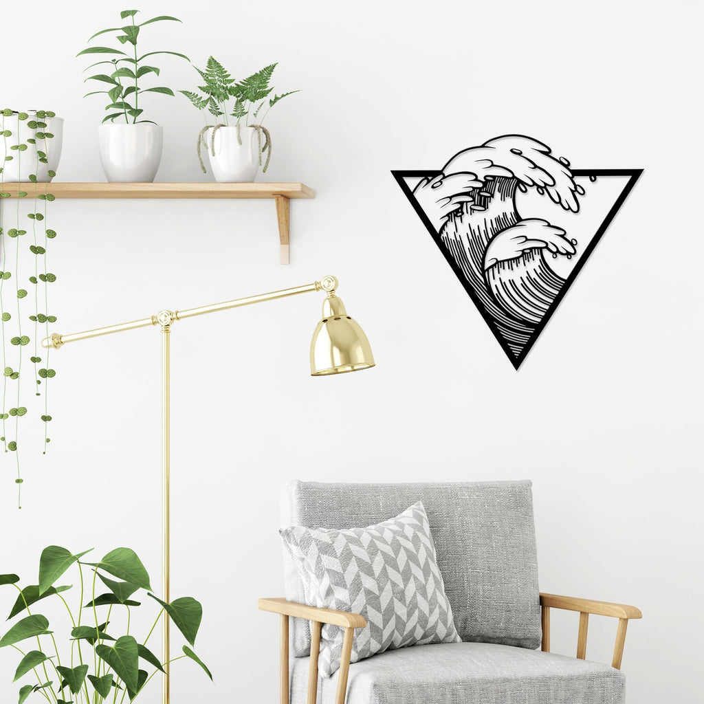 Decortieliving - Metal Decorative-no:35 Waves