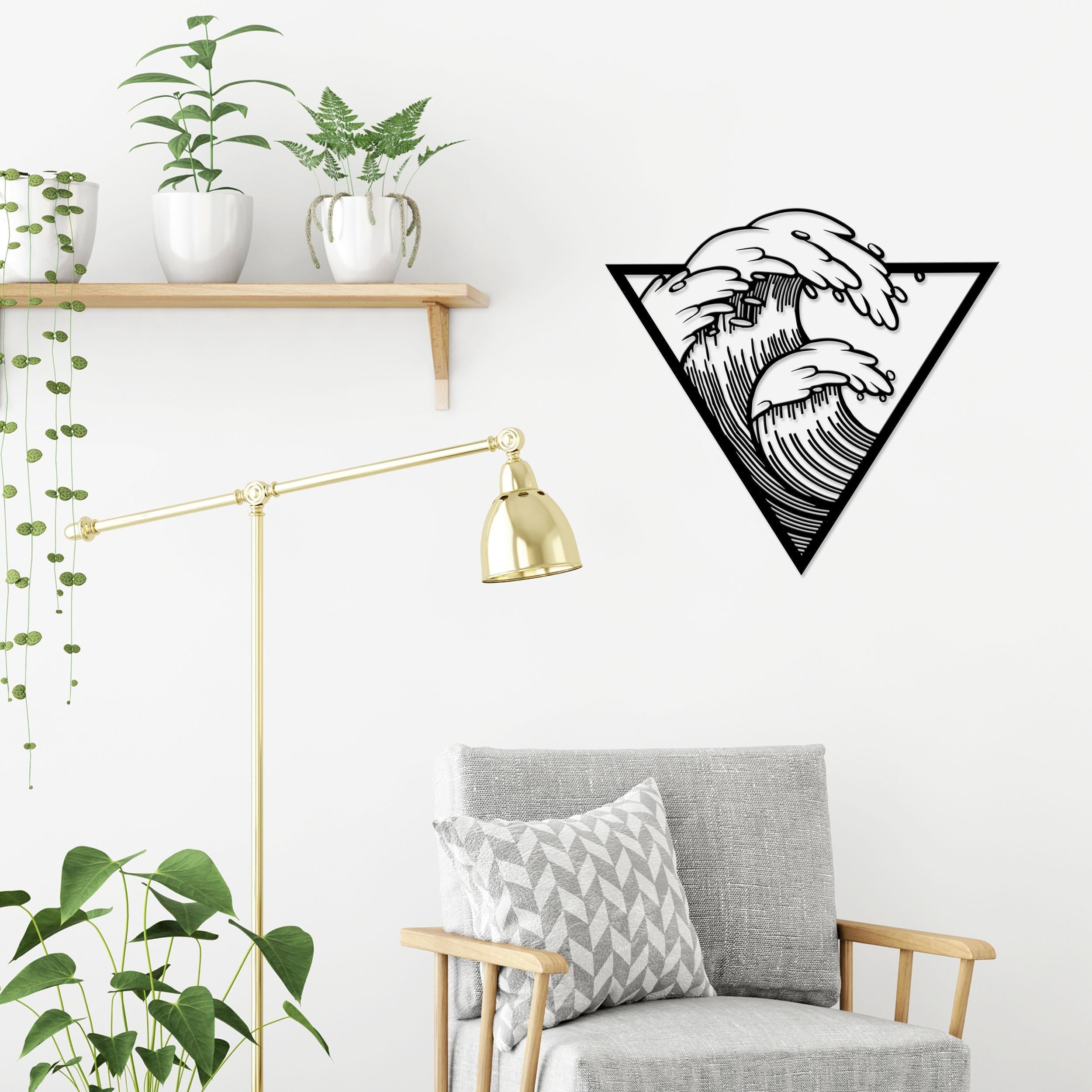 Decortieliving - Metal Decorative-no:35 Waves