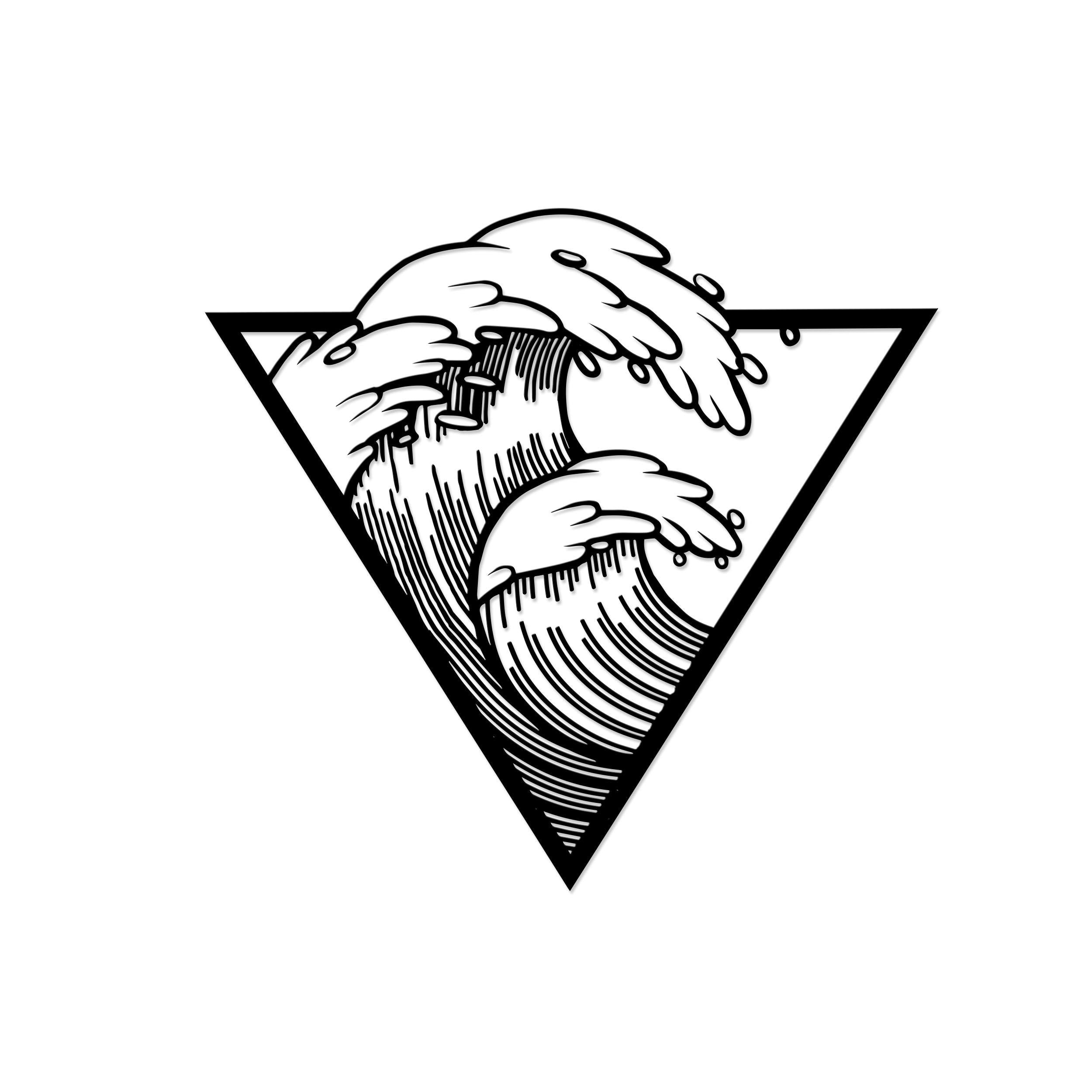 Decortieliving - Metal Decorative-no:35 Waves