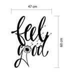 Decortieliving - Metal Wall Art-no:36 Feelgood