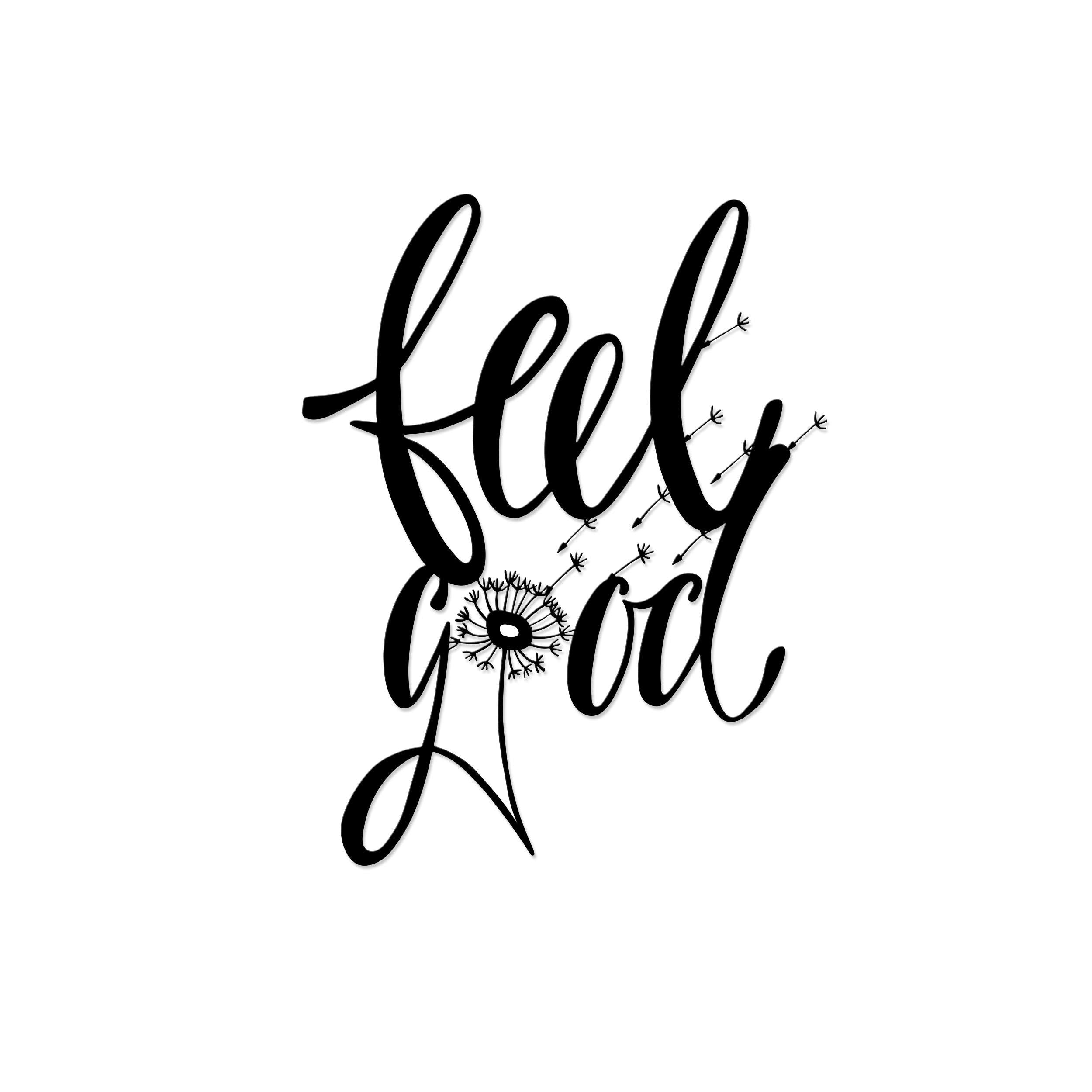 Decortieliving - Metal Wall Art-no:36 Feelgood
