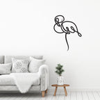 Decortieliving - Metal Wall Art-no:37 Flamingo