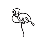 Decortieliving - Metal Wall Art-no:37 Flamingo