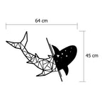 Decortieliving - Metal Decorative-no:38 Shark