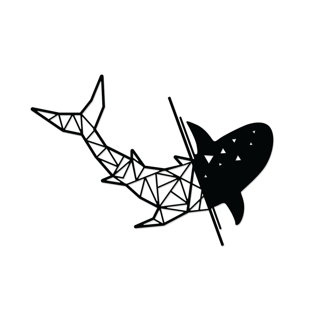 Decortieliving - Metal Decorative-no:38 Shark
