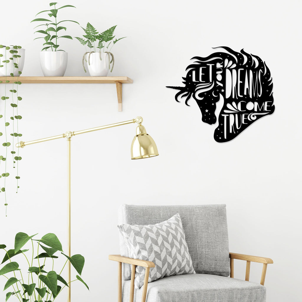 Decortieliving - Metal Wall Art-no:40 Dreams Come True