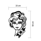 Decortieliving - Metal Wall Art-no:43 Woman In Flowers