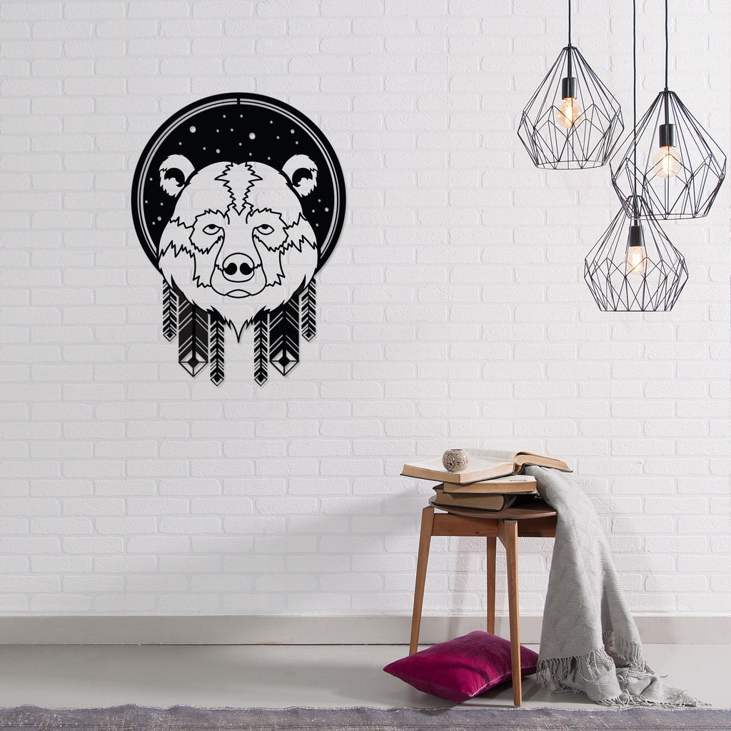 Decortieliving - Metal Wall Art-no:46 Bear