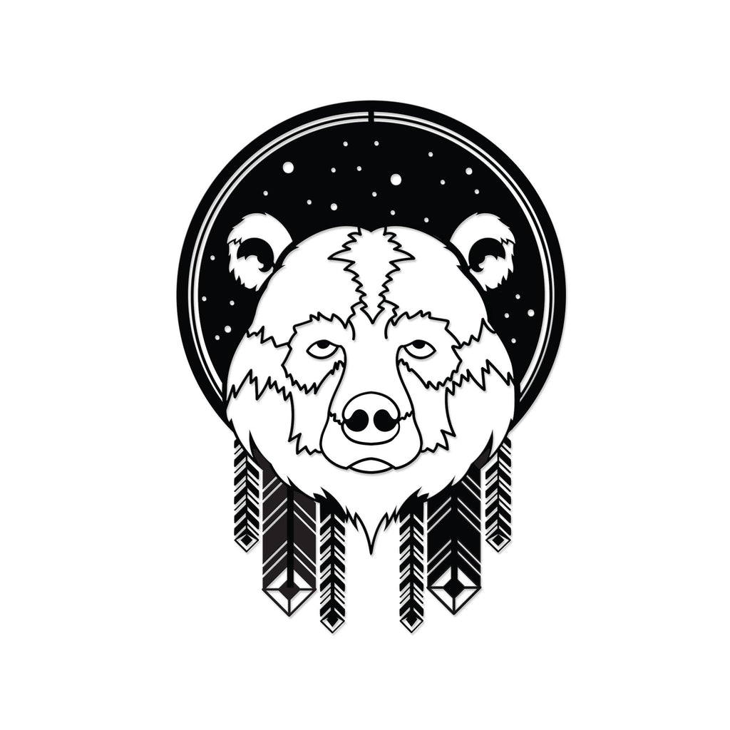 Decortieliving - Metal Wall Art-no:46 Bear