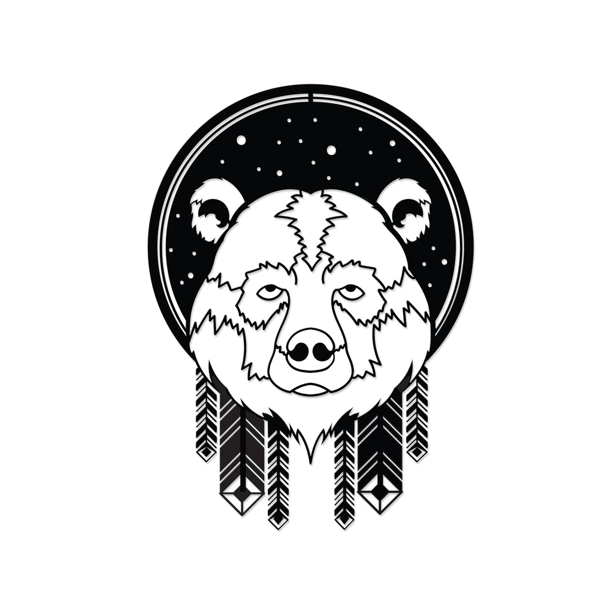Decortieliving - Metal Wall Art-no:46 Bear