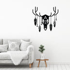 Decortieliving - Metal Wall Art-no:47 Deer Totem