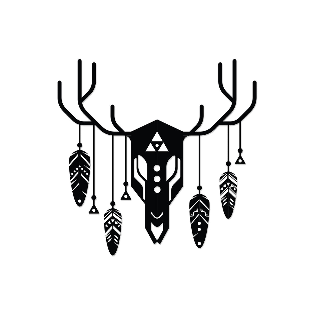 Decortieliving - Metal Wall Art-no:47 Deer Totem