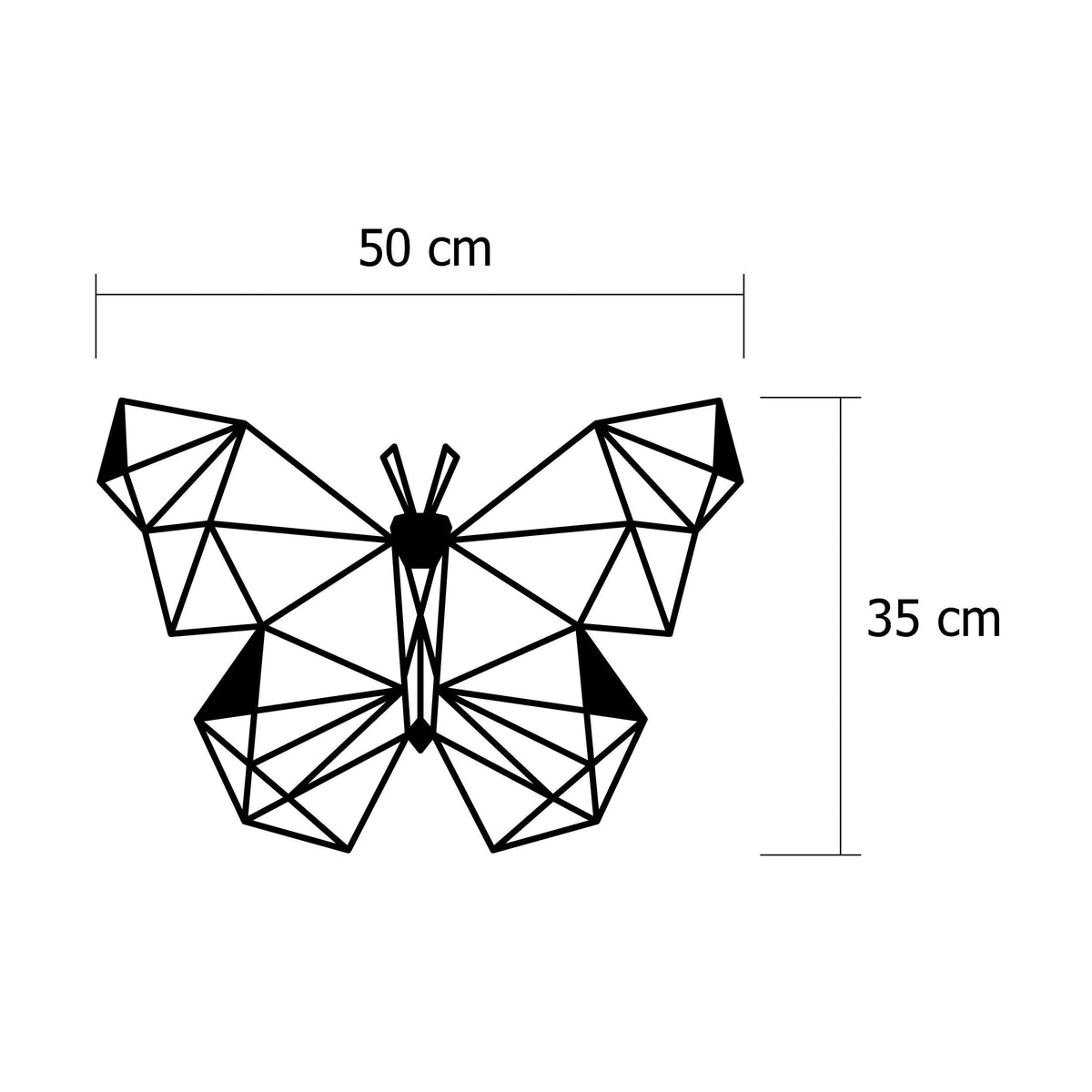 Decortieliving - Metal Wall Art-no:50 Butterfly