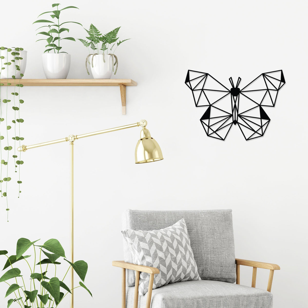 Decortieliving - Metal Wall Art-no:50 Butterfly