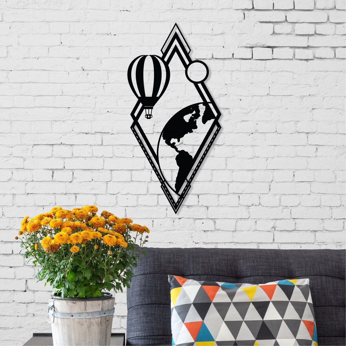 Decortieliving - Metal Wall Art-no:52 From Earth